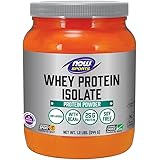 NOW Sports Whey Protein Isolate Unflavored Powder,1.2-Pounds