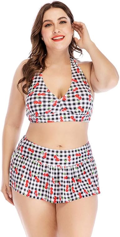 plus size cherry swimsuit