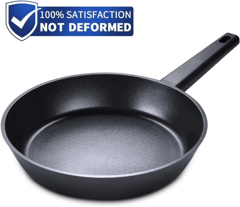 SKY LIGHT Pfanne Bratpfanne 28cm mit Antihaftbeschichtung Titanium Plus aus Aluminiumguss Omelett No-Stick Kochgeschirr für Induktion