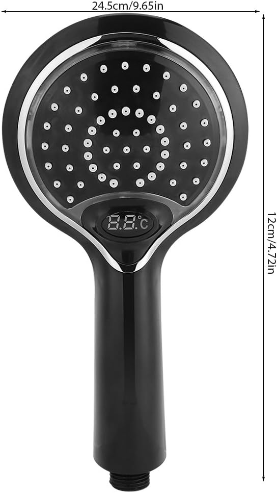 Tnfeeon LED Handheld Shower Head Temperature Control 3 Color Changing Bathroom Digital Temperature Display Shower Head - Image 5