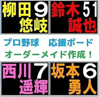Amazon Co Jp プロ野球 応援ボード 12球団対応 A4サイズ ホビー 通販