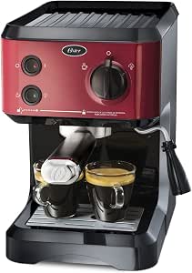 Oster, Cafetera para Expreso y Capuccino, Roja, 19 Bar : Amazon.com.mx:  Hogar y Cocina