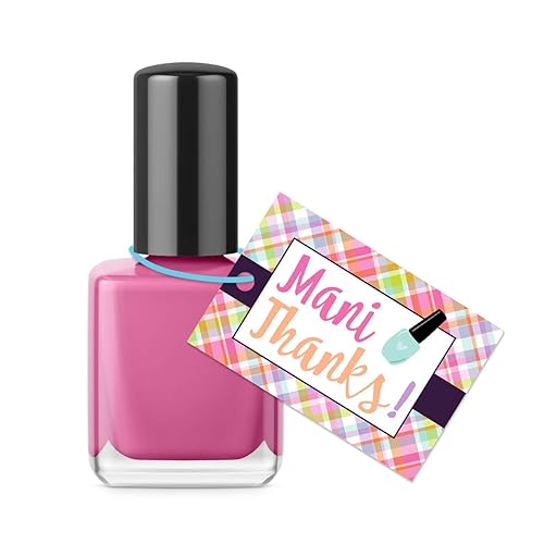 Amazon Com Mani Thanks Glossy Thank You Tags For Nail Polish 16