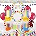 Rainbow Birthday Luncheon Napkins - 16 Count, Elegant & Vibrant Design, Premium Paper Napkins For Parties & Events