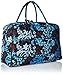 Vera Bradley Women's Cotton Weekender Travel Bag, Java Floral, One Size