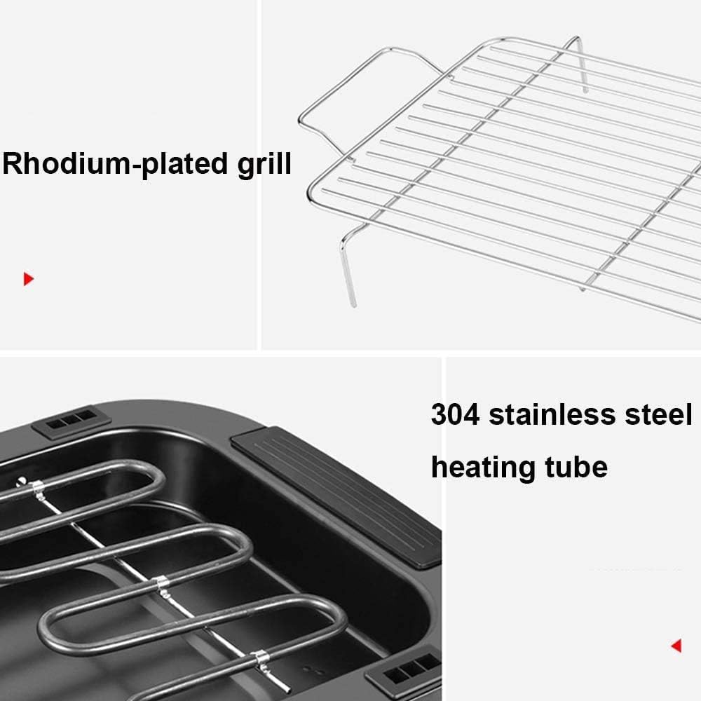 review Indoor Smokefree Electric Barbecue Grill Table BBQ Grilling 2000W High Power Fit Home Camping Travel Hiking