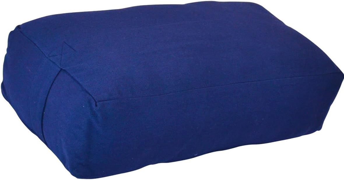 Supportive Rectangular Cotton Yoga Bolster