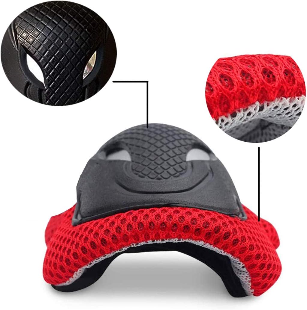 DANIVE Kids Protective Gear Set, Toddler Knee and Elbow Pads Set with Wrist Guard, for Rollerblading, Skateboard, Cycling, Skating, Bike, Scooter, Adjustable Strap for 4~12 Years Old : Sports & Outdoors