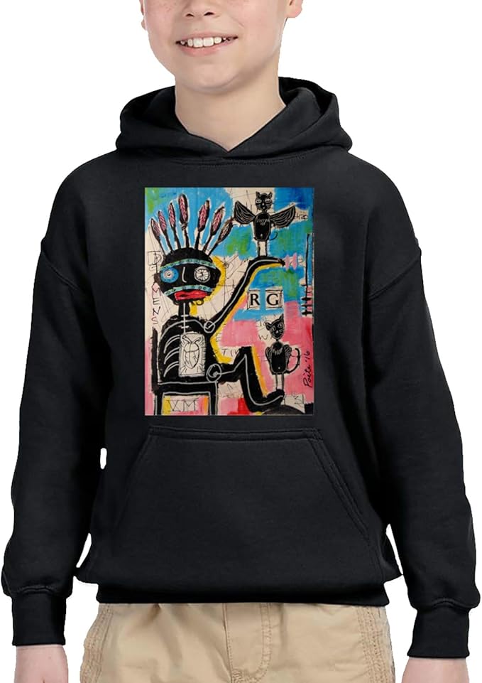 basquiat hoodie white