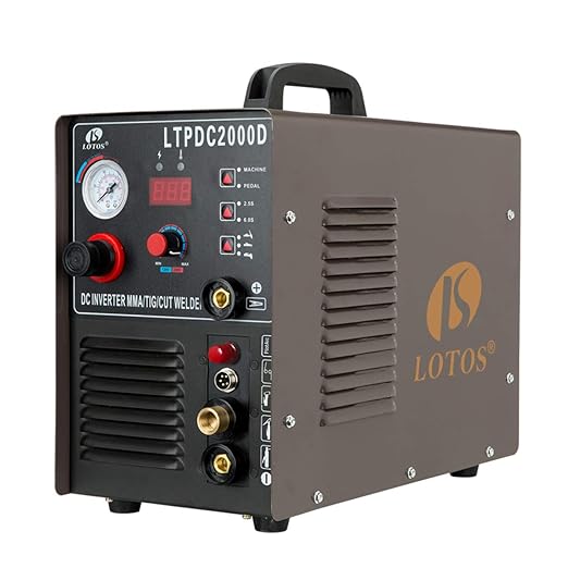 lotos ltpdc2000d pilot arc plasma cutter tig stick welder