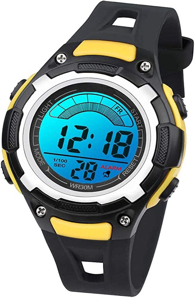 Electronic Digital Watch for Children, Multifunctional Waterproof