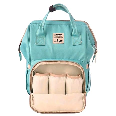 Frabble8 Aimama Waterproof Multifunctional Maternity Nappy Diaper Travel Bag for Mothers/Baby Care Messenger Tote/Backpack for Child (Sky Blue)