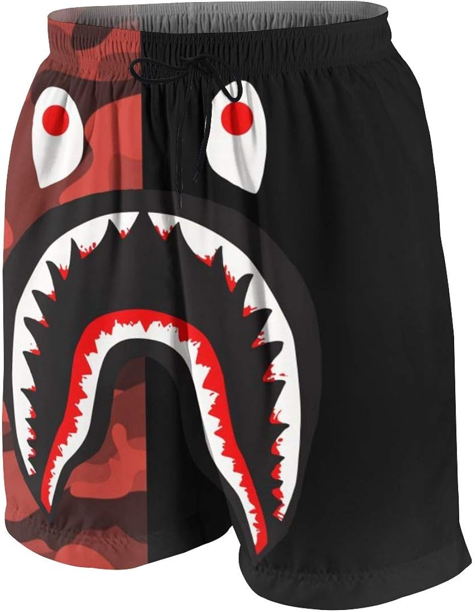 Muindancer Beach Shorts for Boys, Quick Dry Swim Trunk Basketball Board Shorts with Pockets