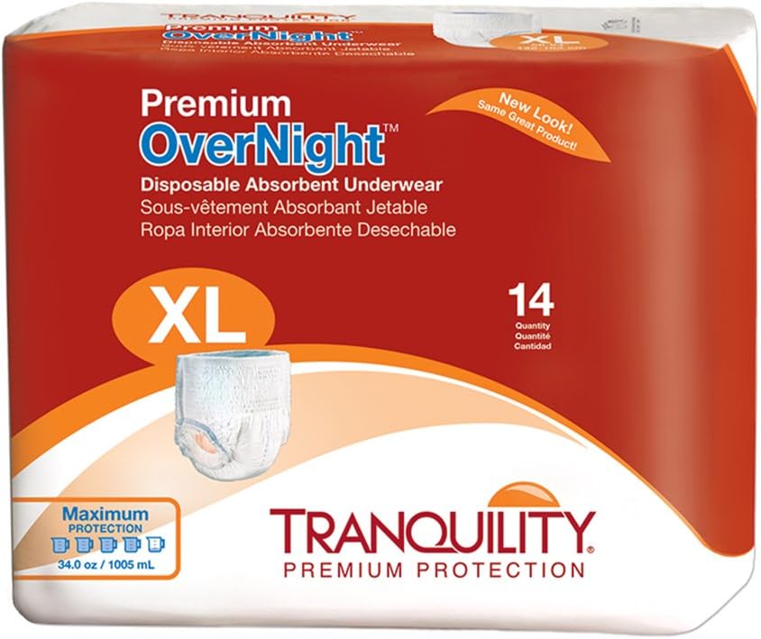 Tranquility premium overnight pullon diapers size extra large (xl