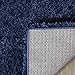 SAFAVIEH Milan Shag Collection Accent Rug - 3' x 5', Navy, Solid Design, Non-Shedding & Easy Care, 2-inch Thick Ideal for High Traffic Areas in Entryway, Living Room, Bedroom (SG180-7070)
