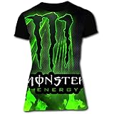 Monster Power's Energy 3D Printed Women Tee Shirt Fans Girls Sports T-shirts
