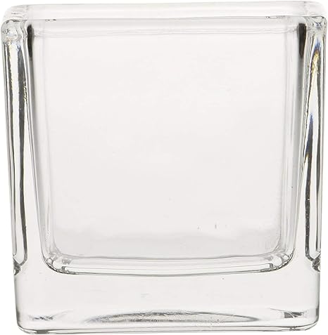Amazon Co Jp ジェルキャンドル用グラス スクエア 10個セット ジェルキャンドル ガラス細工 材料 手作り キャンドル ホビー