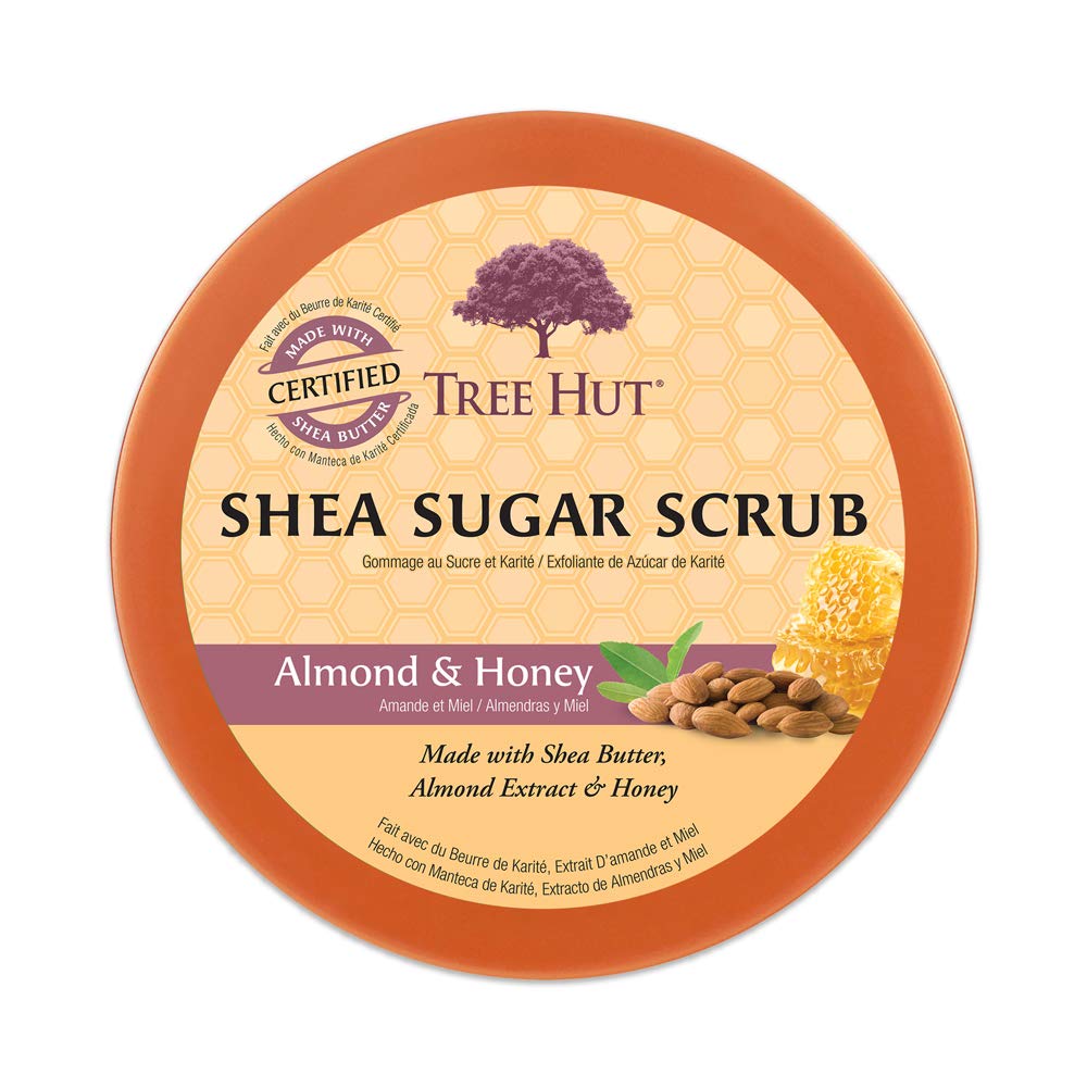 Tree Hut Shea Sugar Scrub Almond & Honey, 18oz, Ultra Hydrating and Exfoliating Scrub for Nourishing Essential Body Care (Pack of 3) : Beauty