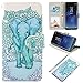 UrSpeedtekLive Galaxy S8 Plus Wallet Case Folio Flip Premium PU Leather Case Cover w/Card Holder Slot Pockets, Wrist Strap, Magnetic Closure Compatible with Galaxy S8 Plus (2017), Elephant