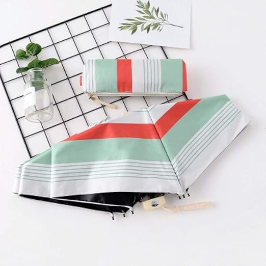 LDCP Bolsillo de Viaje Paraguas Paraguas Soleado y lluvioso Mini