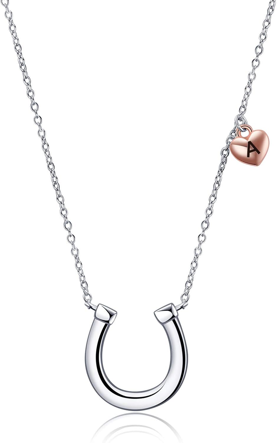 Sterling Silver Horseshoe Necklace 