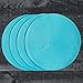 Now Designs Disko Round Placemats, Turquoise, Set of 4