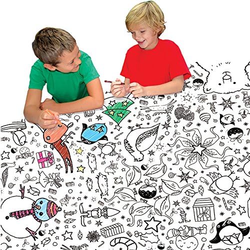 Eggnogg Colour in Christmas Tablecloth (White) by EggNogg
