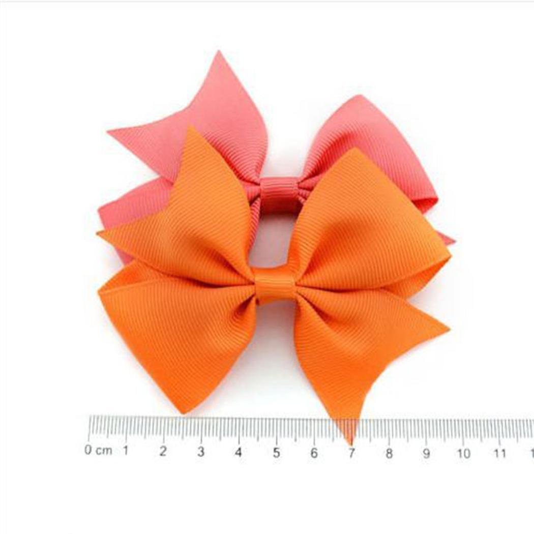 20Pcs 3inch Baby Hair Bows For Girls Grosgrain Boutique bow Clips For Teens Toddlers Kids Children infants