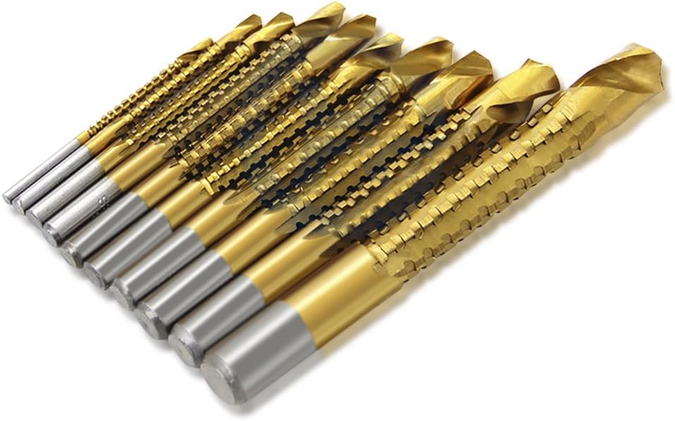 NUZAMAS 10pcs High Speed Steel HS 3-13mm Saw Drill Bits Pulling Groove Wood Metal Plastic Cutting Hole Titanium Coated Sawtooth Bit - Image 3
