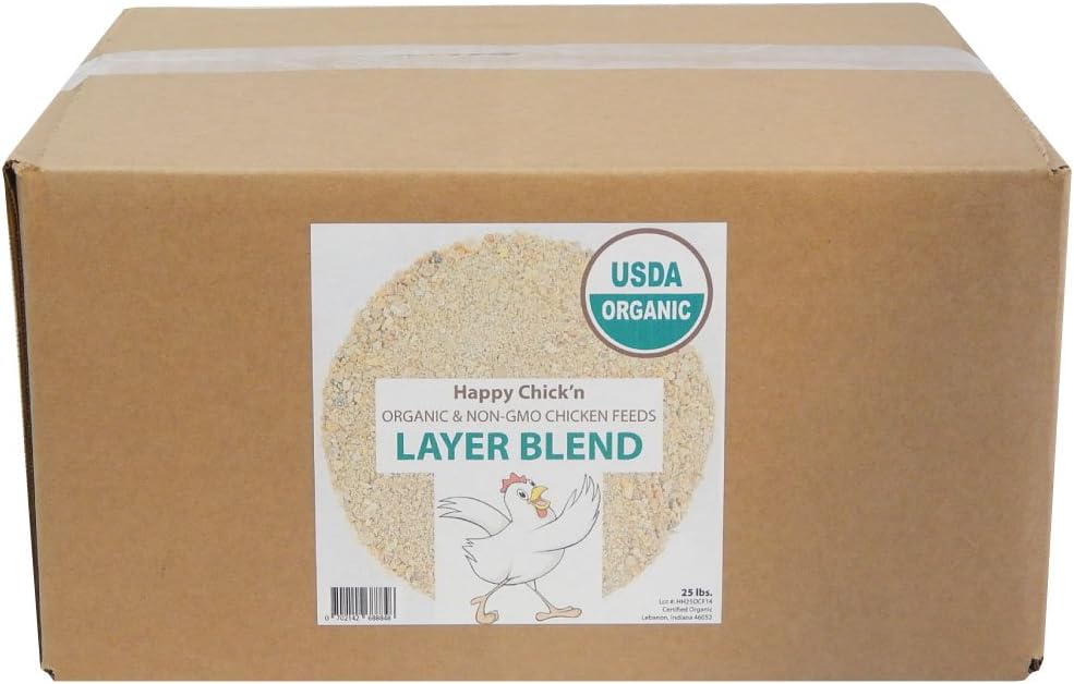 Amazon Com Homesteader Hobbies Layer Chicken Feed Organic Non Gmo 25 Lbs Happy Chick N Garden Outdoor