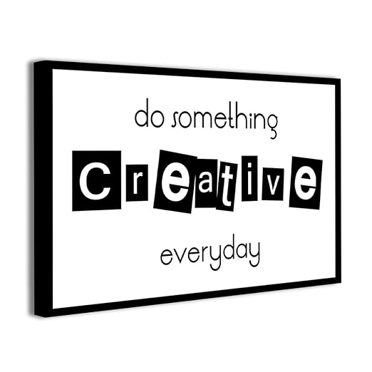 Agart Leinwandbilder Do Something Creative Schwarz Weiß Zitate Agart Leinwandbilder Do Something Creative Schwarz Weiß Zitate