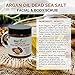 Biofinest Argan Oil Dead Sea Salt Scrub: with Aloe Vera, Almond Oil, Vitamin E, Essential Oils - Best For Deep Skin Cleansing/ Exfoliator (250g)