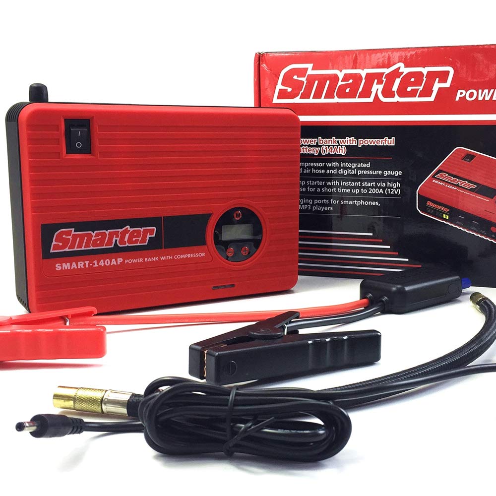(TWO Emergency Plan in ONE) Car Jump Starter with Air Compressor, 400