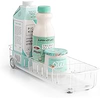 YouCopia RollOut Fridge Caddy, 4" Wide, Clear