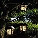 Forthcan Solar Hanging Lantern Lights Outdoor,Solar Lantern with Handle and 30 Warm White LEDs Solar Table Lamp for for Lawn Patio Yard Pathway Walkway Courtyard Garden (Warm White)