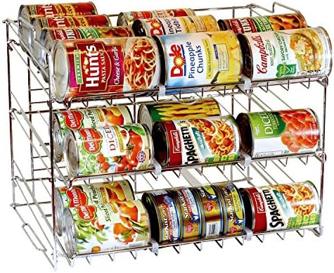 Taylor Brown 3 Tier Stackable Can Rack Organizer Storage For