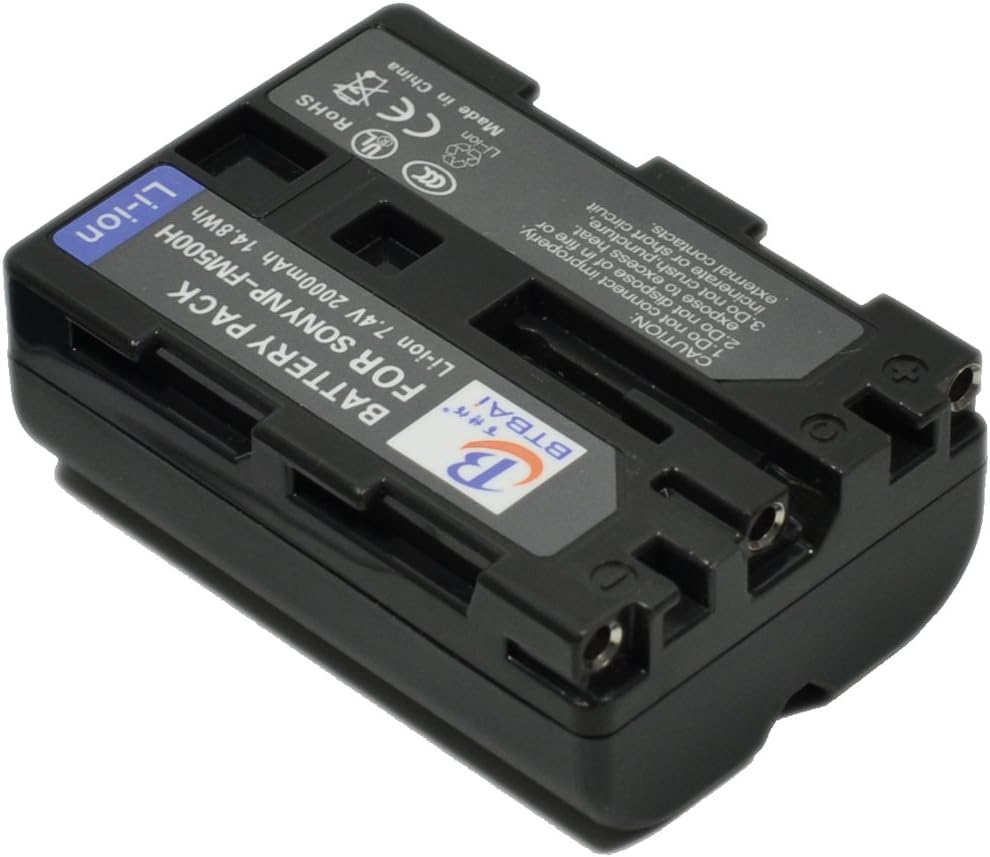 BTBAI NP-FM500H Battery for NPFM500H a58 a77 II a 850 A99 Alpha a99 a 560 A560 A900B a 580 SLT-A58K a 100 a 200 a 300 a 350 a 700 A100 A200 A300 A350 A450 A500 A500B A500L A500Y A550 Camera k1a