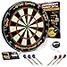 IgnatGames Professional Dart Board Set - Bristle Tournament Dartboard with Staple-Free Ultra-Thin Wire Spider for Higher Scoring Potential + Darts Measuring Tape and Darts Game eBook