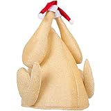 BaZhaHei Christmas Unisex Turkey Winter Velvet Xmas Caps Hat Funny Party Decoration Caps Soft Plush Cute Santa Claus Holiday Fancy Dress Hat