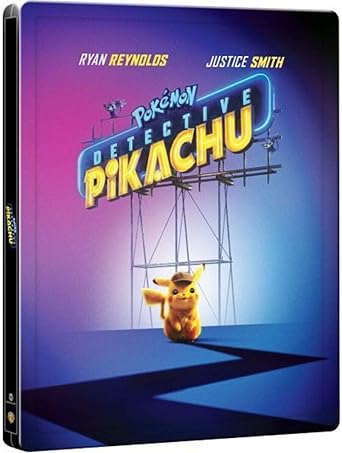 Amazon 名探偵ピカチュウ 限定スチールブック仕様 Blu Ray 日本語無し 輸入版 映画