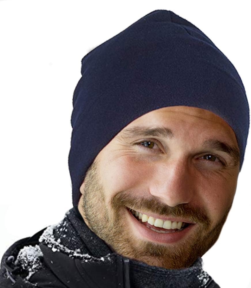 Blueberry Uniforms Polar Fleece Beanie Hat - Ultra Soft, Warm and Lightweight Skully Watch Cap Beanie for Men and Women