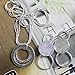 joyliveCY Wedding Fashion 925 Silver Plated Jewelry Set Earings Eardrop Necklace Double Scrub Round Hoop