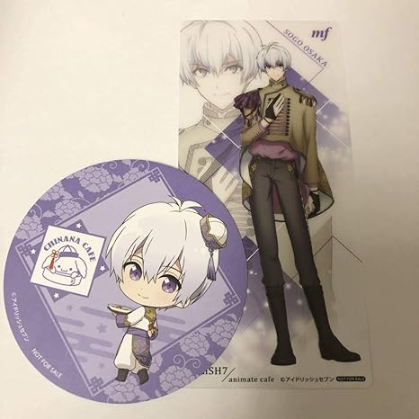 Amazon アイドリッシュセブン 逢坂壮五 クリアブックマーク コースター アニメイトカフェ スイパラ アイナナ アニカフェ チャイナナ 特典 アニメ 萌えグッズ 通販