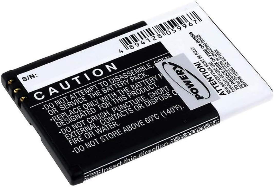 Powery Rechargeable battery for Nokia E63 1700mAh, 3,7V, Li-Ion