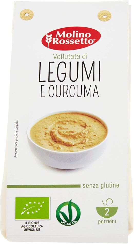 Molino Rossetto Vellutata Di Legumi E Curcuma 80g Amazon It Alimentari E Cura Della Casa