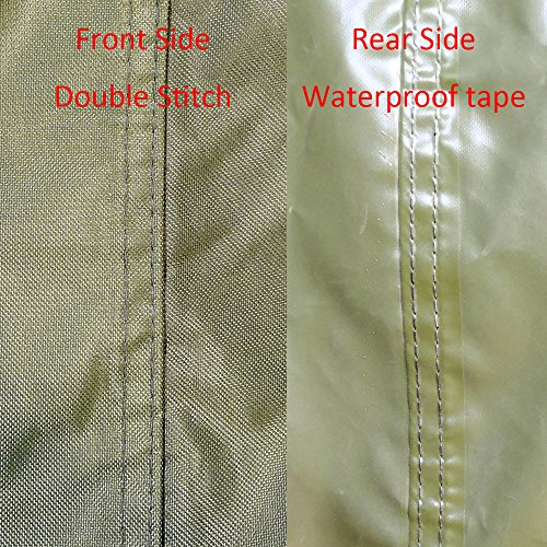Lawn Mower Tractor Cover with Elastic Hems to Fit a Deck up to 54" Green Color Product Size 72" L x 44" W x 46" H (Green Color) - Thumbnail 2