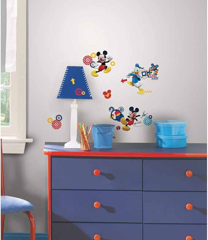 RoomMates RM - Disney Micky Maus Wandtattoo, PVC, bunt, 29 x 13 x 2.5
