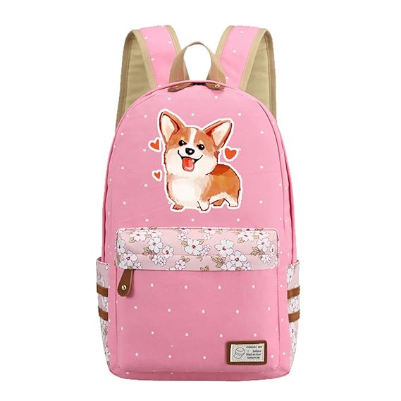 Kid's Girls Floral Animal Cartoon School Backpack
