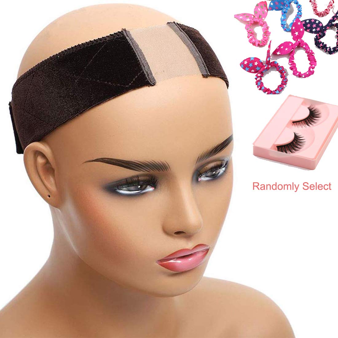 Wig Grip Headbands For Women Non Slip Wig Velvet Bands Breathable, Sweat Uptake And Soft Fashion Wig Grips (Brown) : Beauty