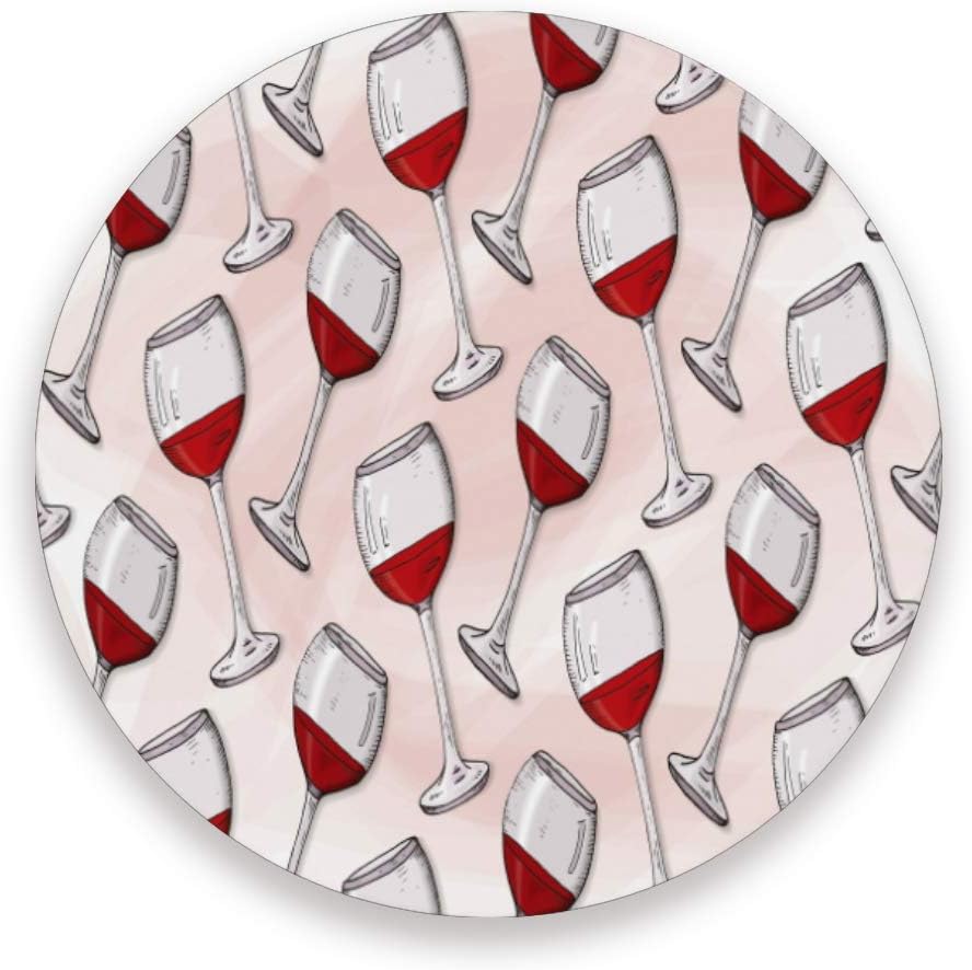 Wine Glasses Ceramic Coaster Set of 2，Absorbent Coaster
